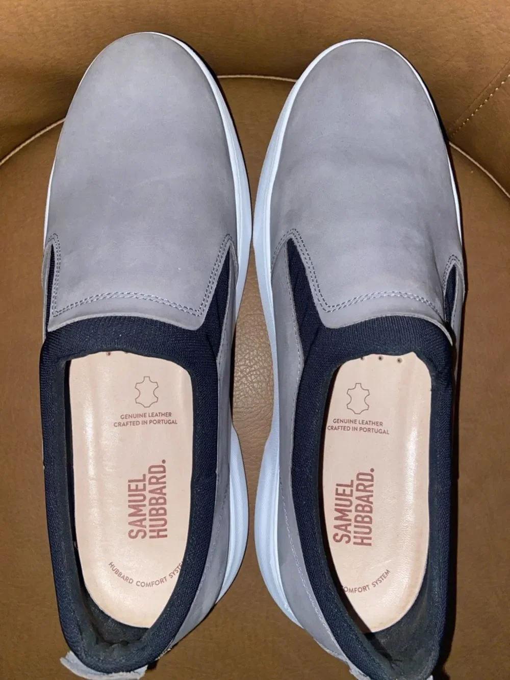 Samuel Hubbard Men's Gray Slip-On Sneaker 10.5